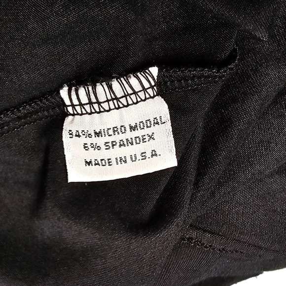 Bryn Walker Modal Scoop  Neck Long Sleeve Top Black Size Medium - Picture 7 of 8